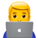 Man On Laptop Emoji